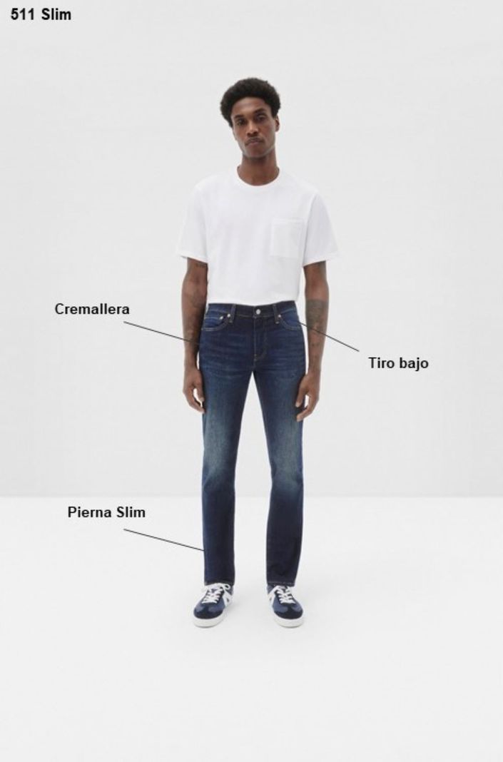 Jeans Hombre 511 Slim Azul Levis 04511-4655-5
