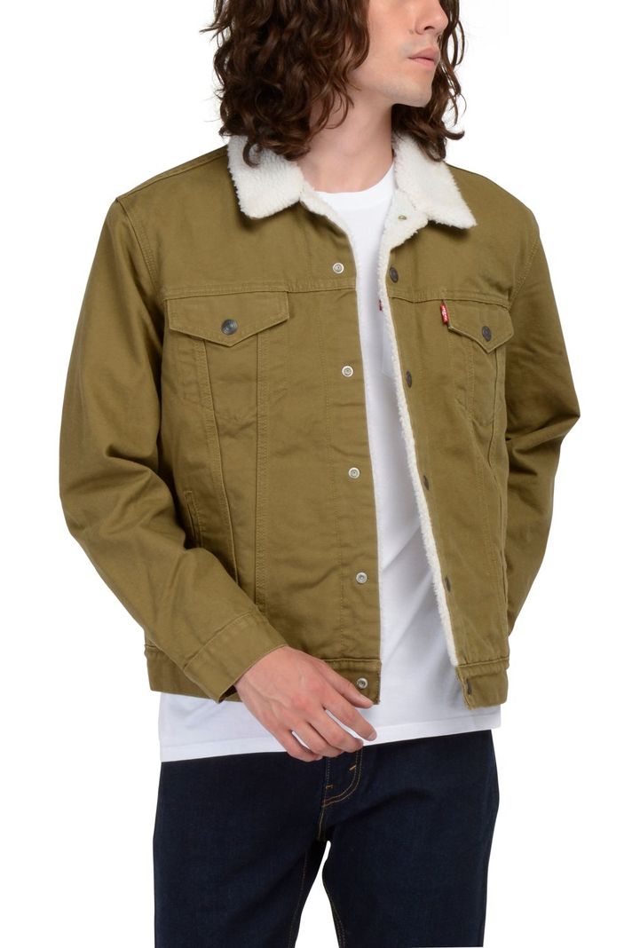 Chaqueta Hombre Regular Fit Sherpa Café Levis 16365-0122-0