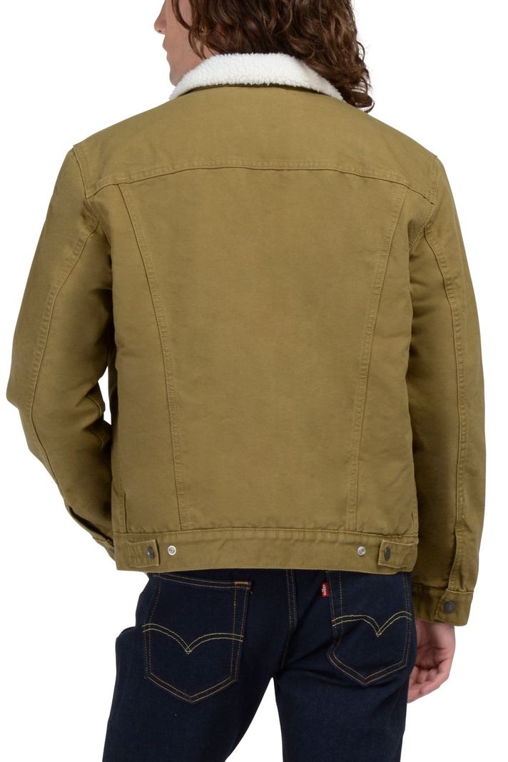 Chaqueta Hombre Regular Fit Sherpa Café Levis 16365-0122-2