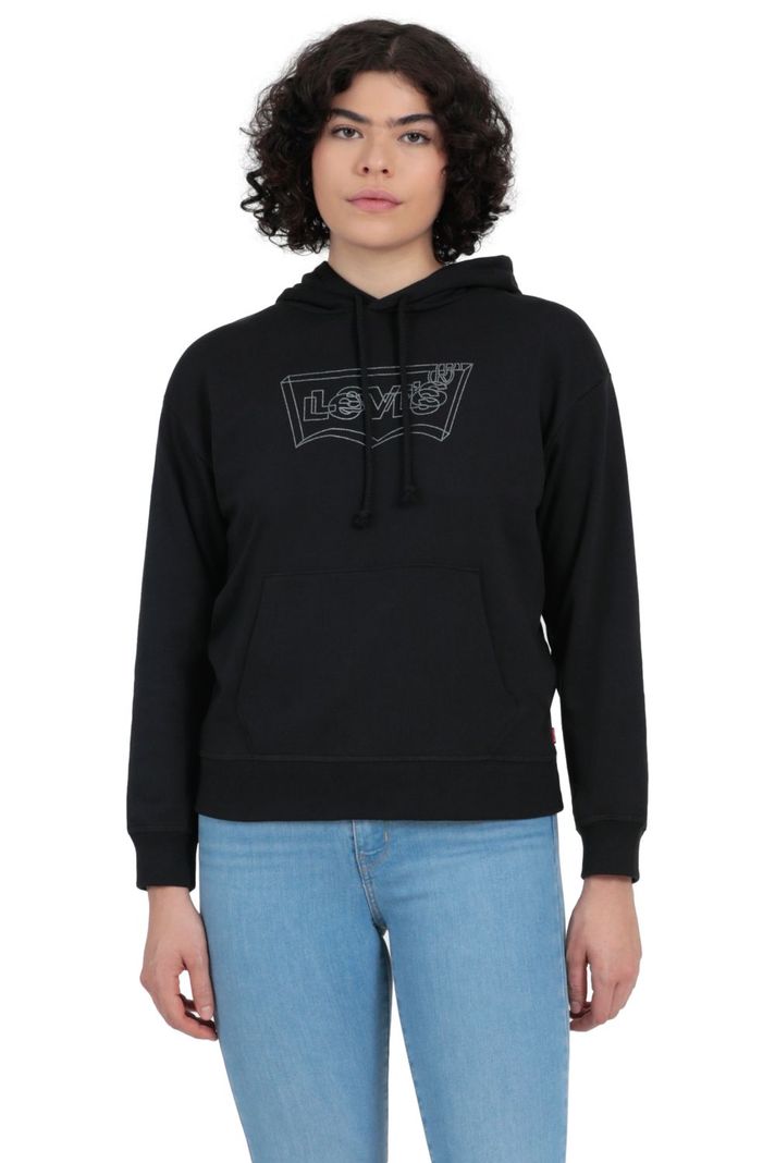 Polerón Mujer Regular Fit Hoodie Negro Levis 18487-0207-0