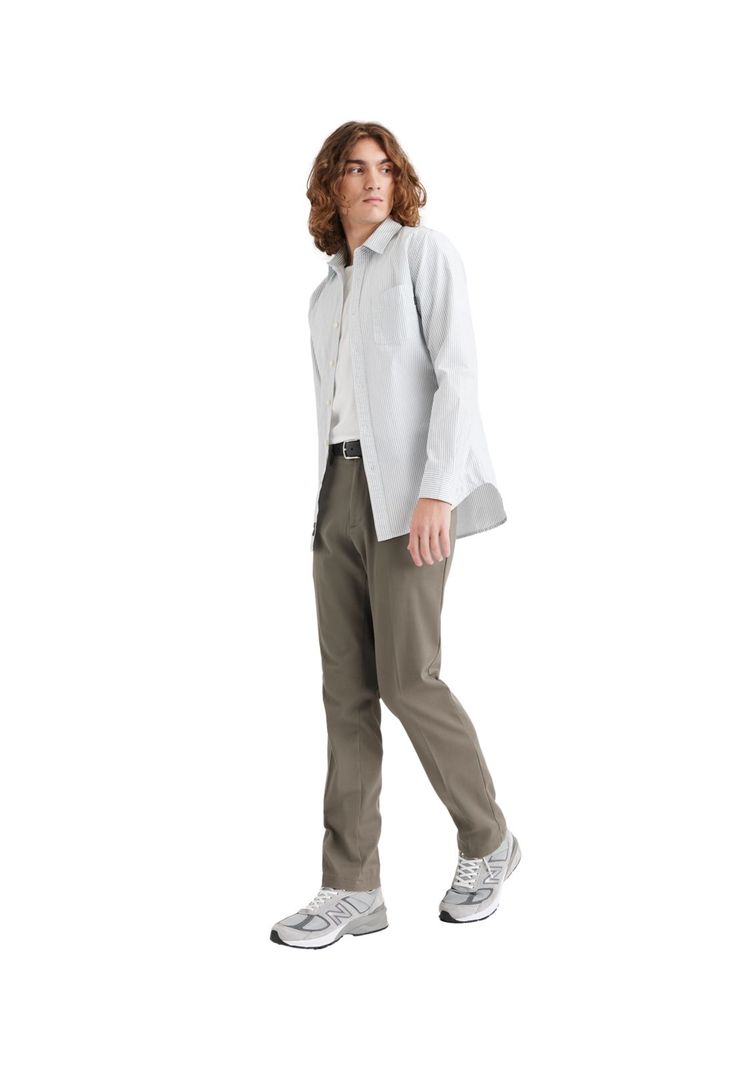 Camisa Hombre Original Button-Up Slim Fit Blanco Rayas A1114-0115-3