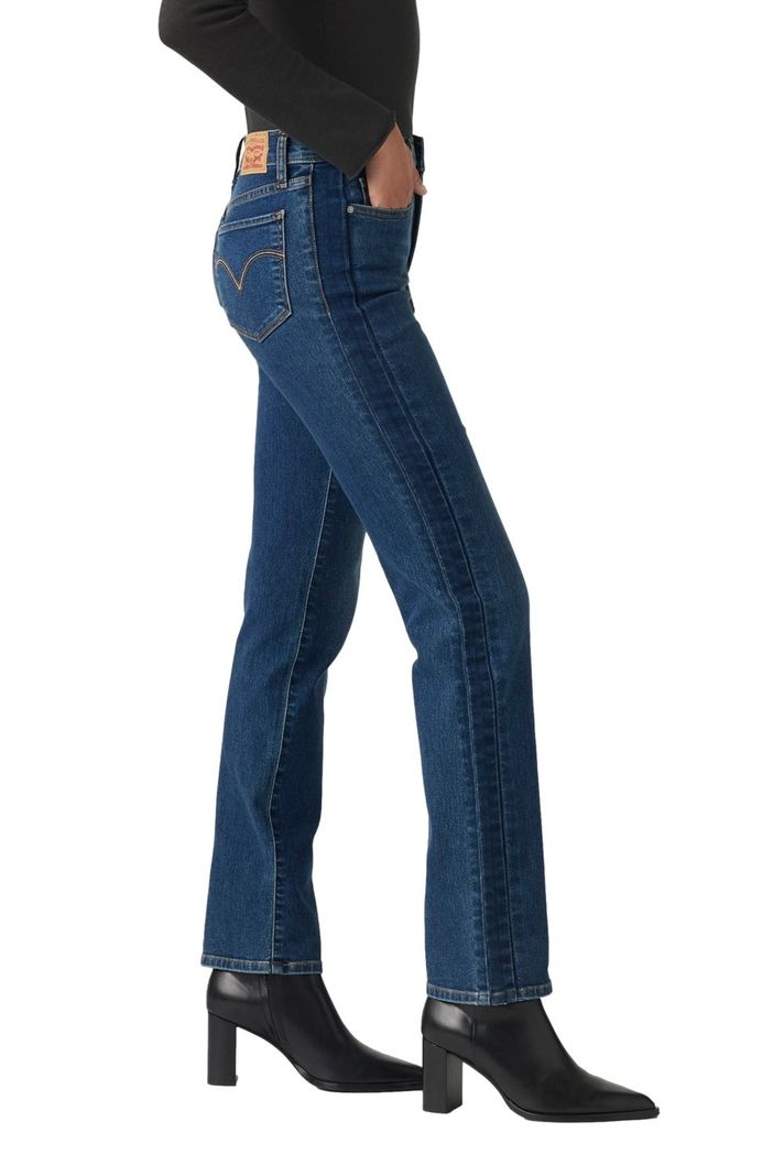 Jeans Mujer 314 Straight Pieced Azul Levis 001PY-0000-2