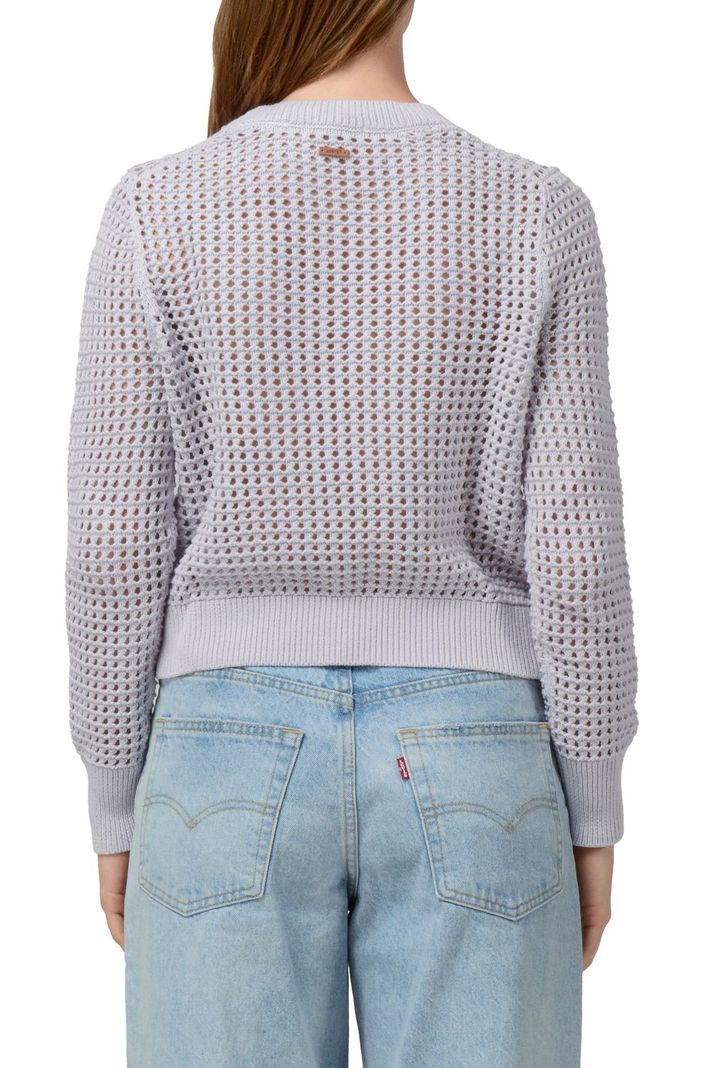Chaleco Mujer Crochet Manga Larga Lila Levis A8889-0003-2