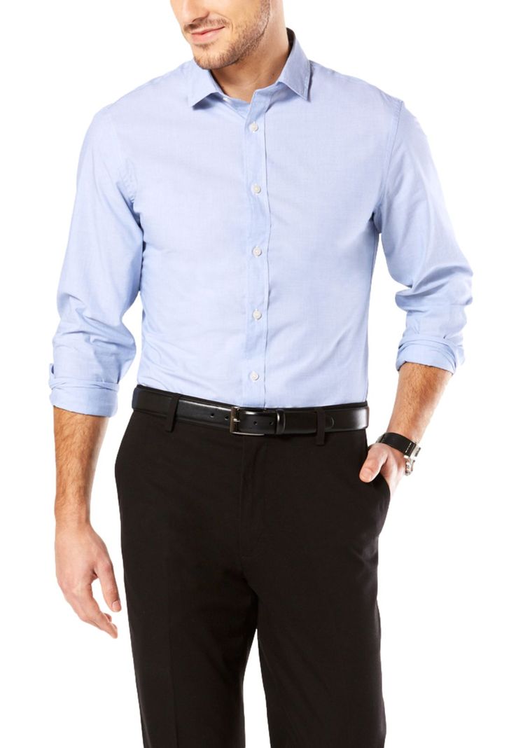 Camisa Hombre Refined Poplin Slim Fit Celeste 28836-0001-0