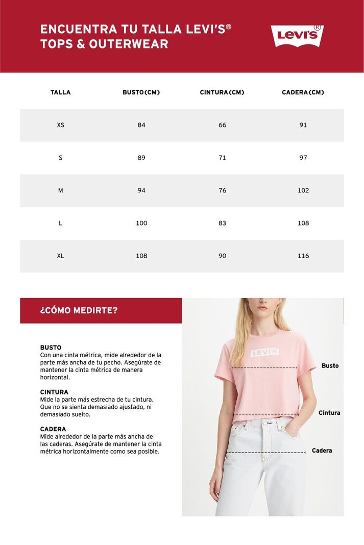 Polera Mujer Baby Blue Vest Rosado Levis A4247-0000-2