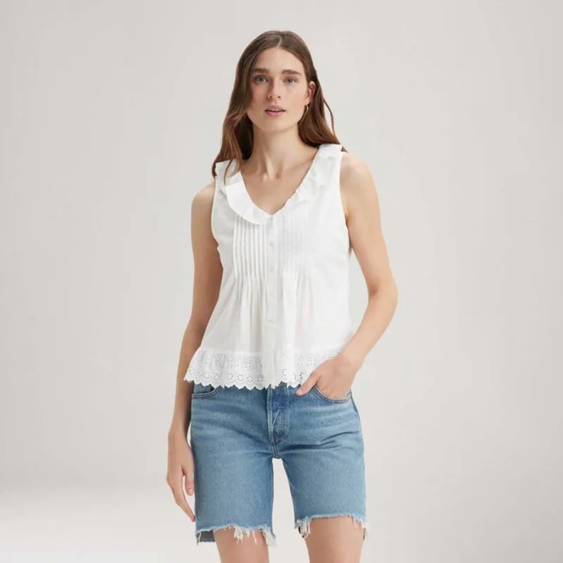 Blusa Sin Mangas Mujer Fauna Blanco Levis A8674-0008-0