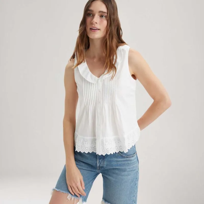 Blusa Sin Mangas Mujer Fauna Blanco Levis A8674-0008-2