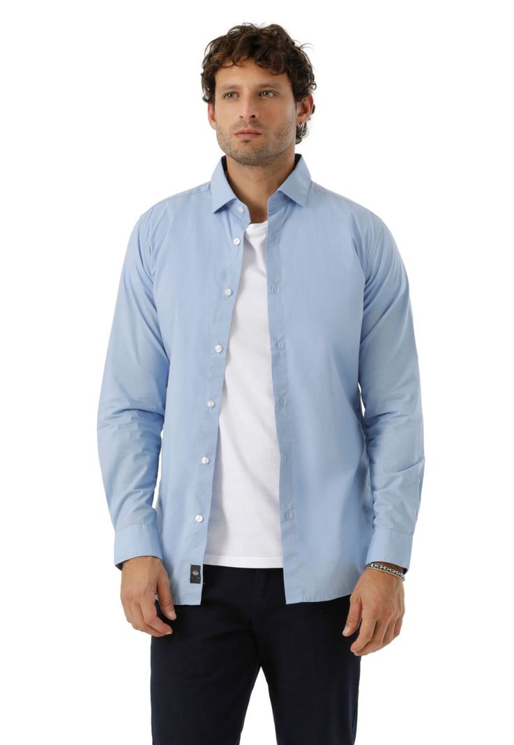 Camisa Hombre Crafted Slim Fit Blues A4285-0023-0