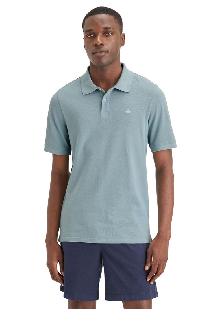 Polera Hombre Polo Pique Slim Fit Celeste A1159-0119-0