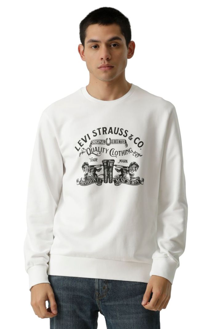 Polerón Hombre Standard Graphic Crew Blanco Levis 38423-0128-4