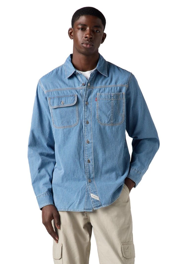 Camisa Hombre Ls Auburn Worker Azul Levis A7224-0010-0