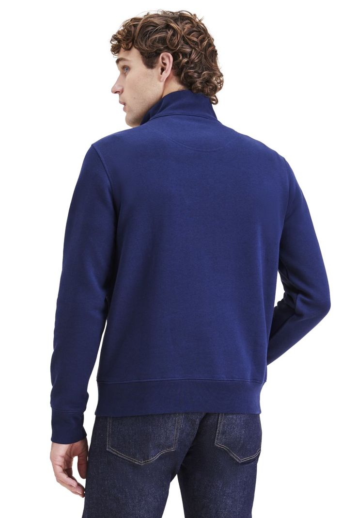 Sweater Hombre Quarter-Zip Fleece Regular Fit Navy-1