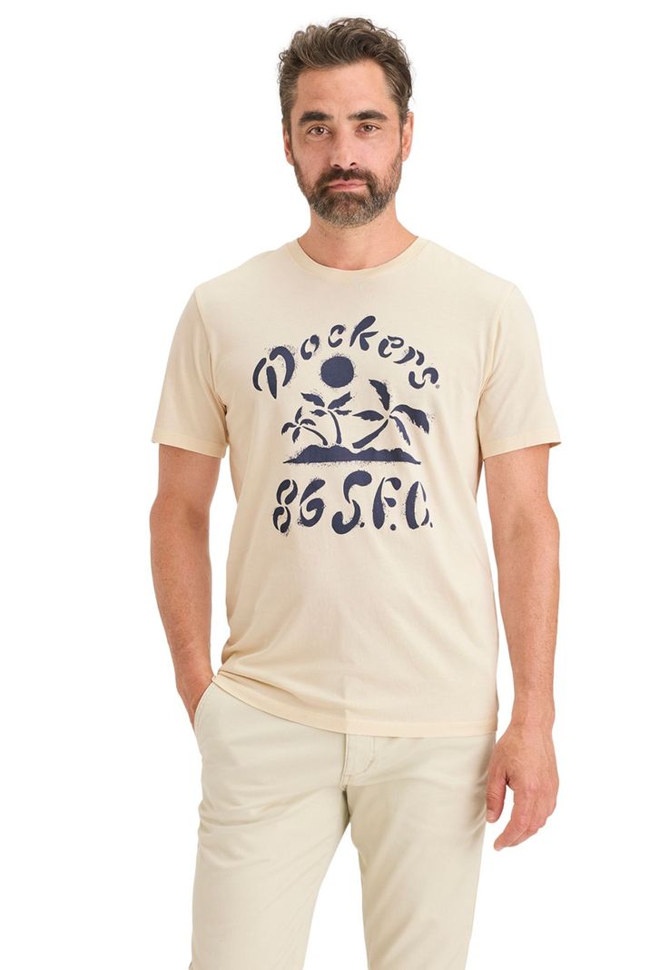 Polera Hombre Graphic Tee Slim Fit Blanco A1103-0294-0