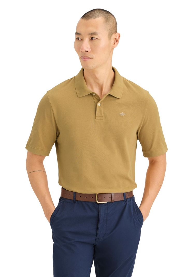 Polera Hombre Polo Pique Slim Fit Amarillo A1159-0116-0