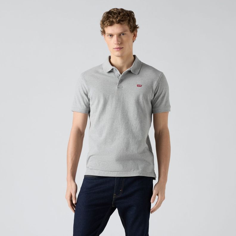 Polera Hombre Regular Fit Lisa Logo Gris Levis 35883-0004