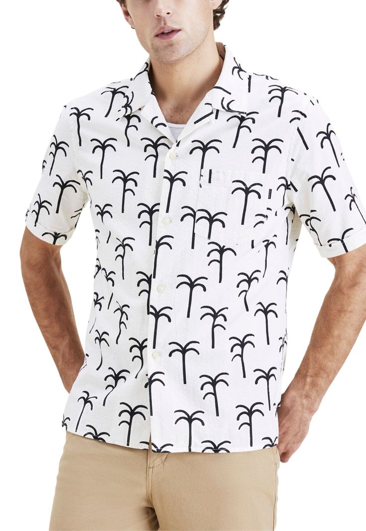 Camisa Hombre Camp Collar Regular Fit Blanco-0