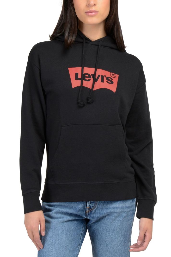 Polerón Mujer Regular Fit con Capucha Negro Levis 18487-0036-0