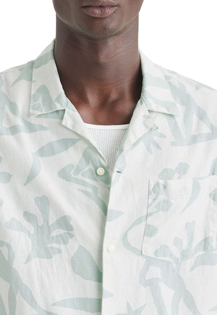 Camisa Hombre Camp Collar Regular Fit Celeste A0861-0038-1