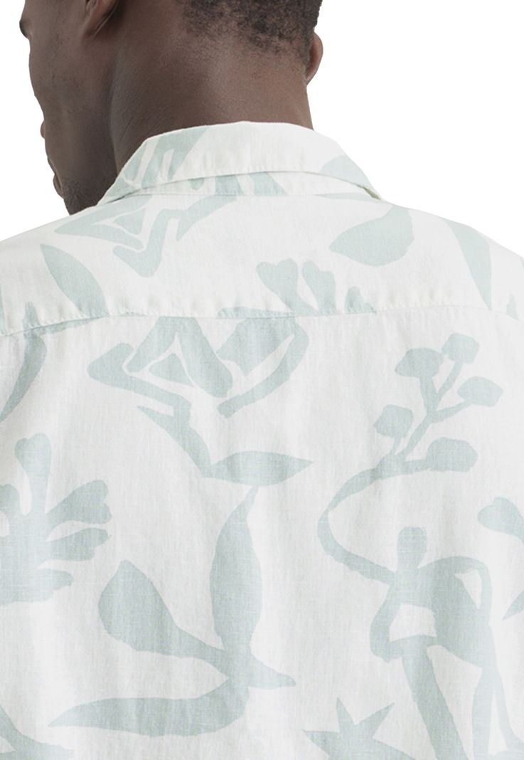 Camisa Hombre Camp Collar Regular Fit Celeste A0861-0038-3