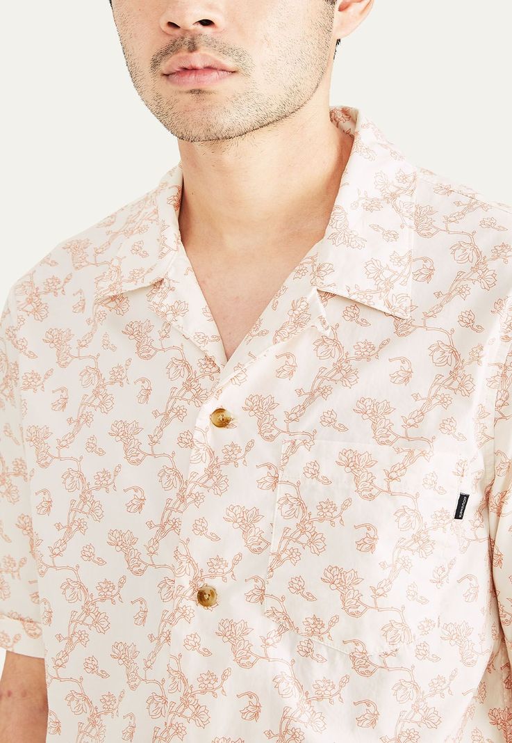 Camisa Seasonal Camp Collar Relaxed Fit Rosa-1
