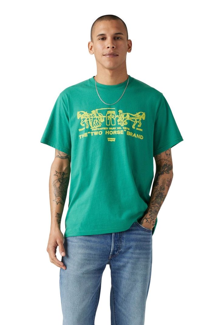 Polera Hombre Ss Relaxed Fit Tee Verde Levis 16143-1549-0