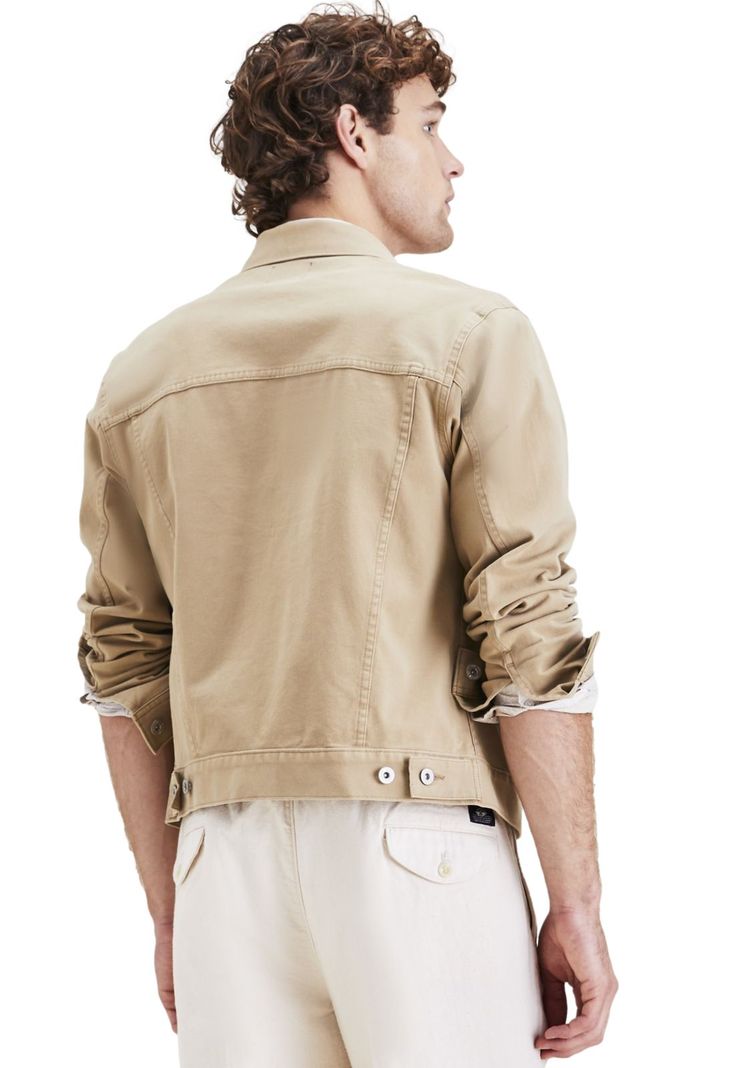 Chaqueta Hombre Trucker Regular Fit Khaki-1
