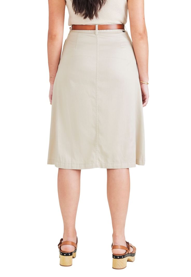 Falda Mujer Skirt Beige A4273-0005-2