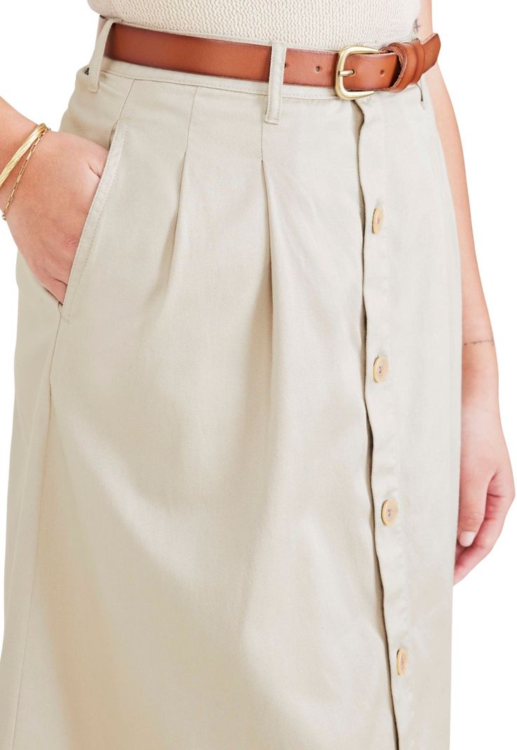 Falda Mujer Skirt Beige A4273-0005-3