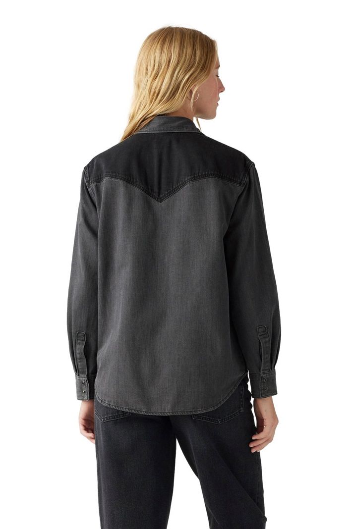 Camisa Mujer Sawyer Western Shirt Negro Levis A7620-0011-1