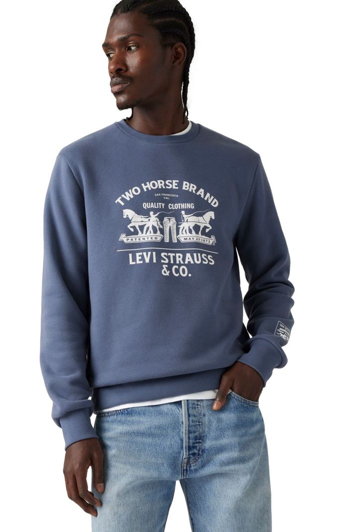 Polerón Hombre Standard Graphic Crew Azul Levis 38423-0131-2