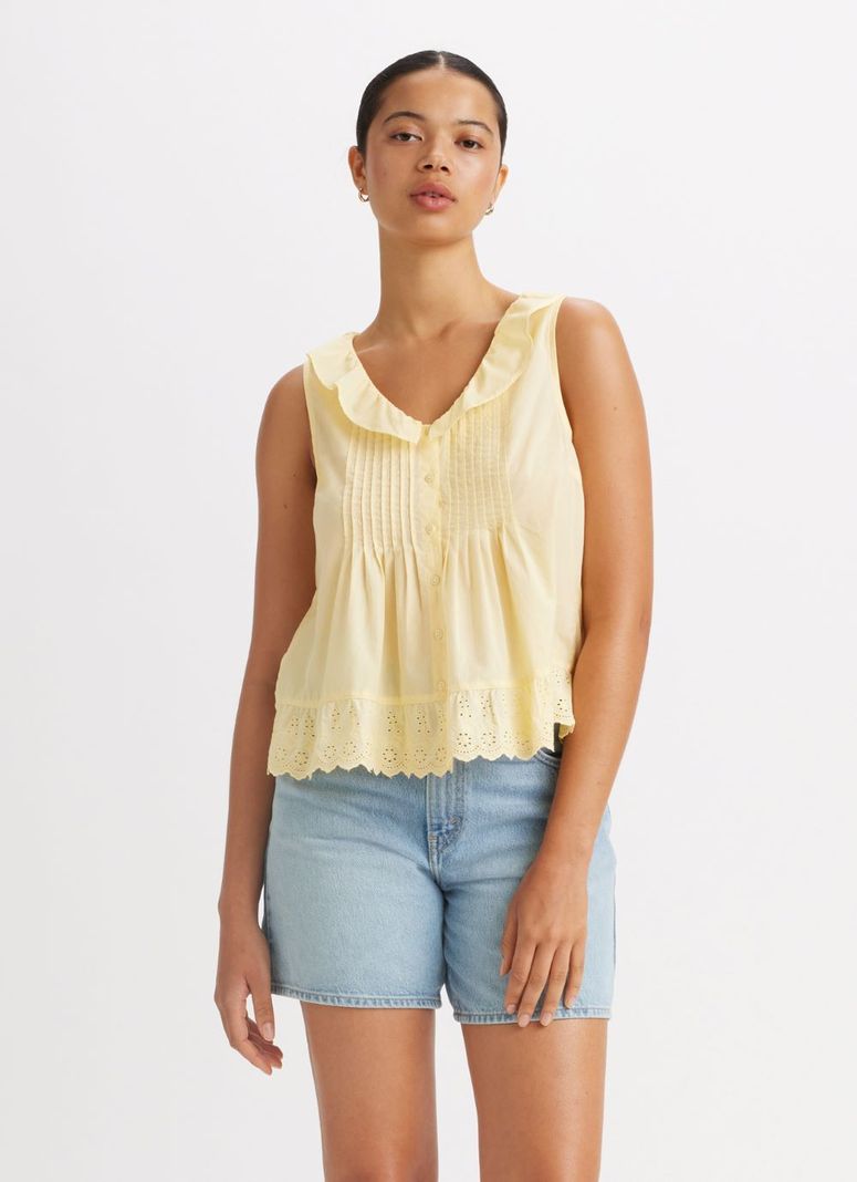 Blusa Sin Mangas Mujer Fauna Amarillo Levis A8674-0005-0