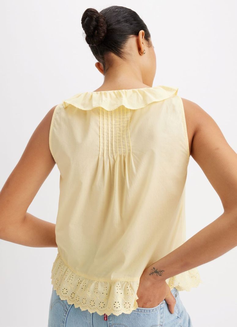 Blusa Sin Mangas Mujer Fauna Amarillo Levis A8674-0005-3