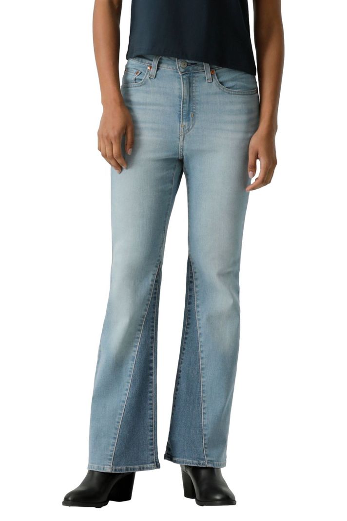 Jeans Mujer 726 Hr Flare Layered Celeste Levis-0
