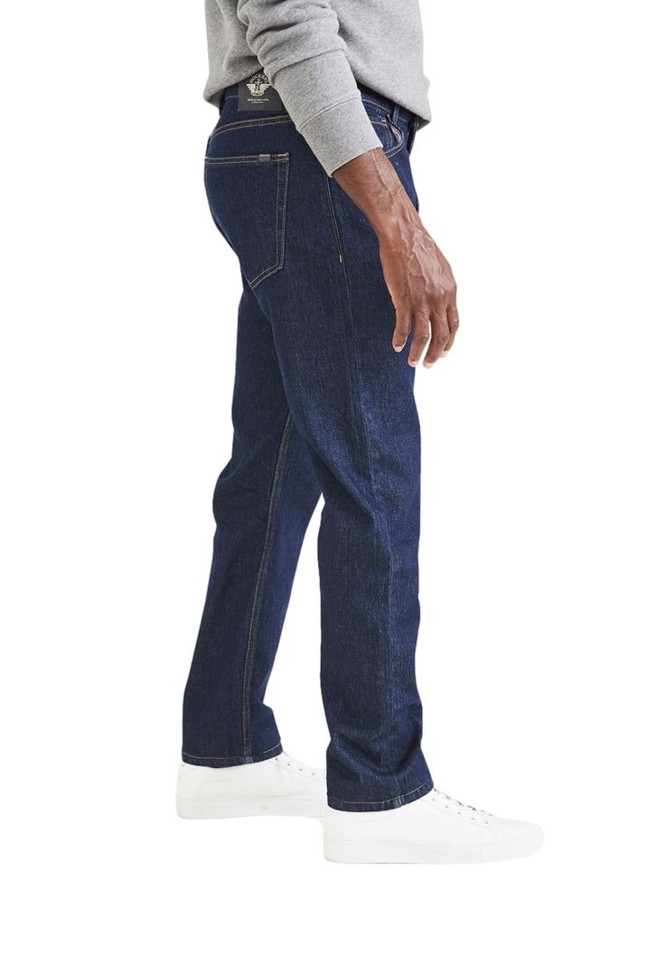 Pantalón Hombre Jean Cut Straight Fit Azul 56790-0079-1