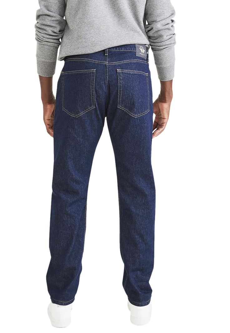 Pantalón Hombre Jean Cut Straight Fit Azul 56790-0079-2