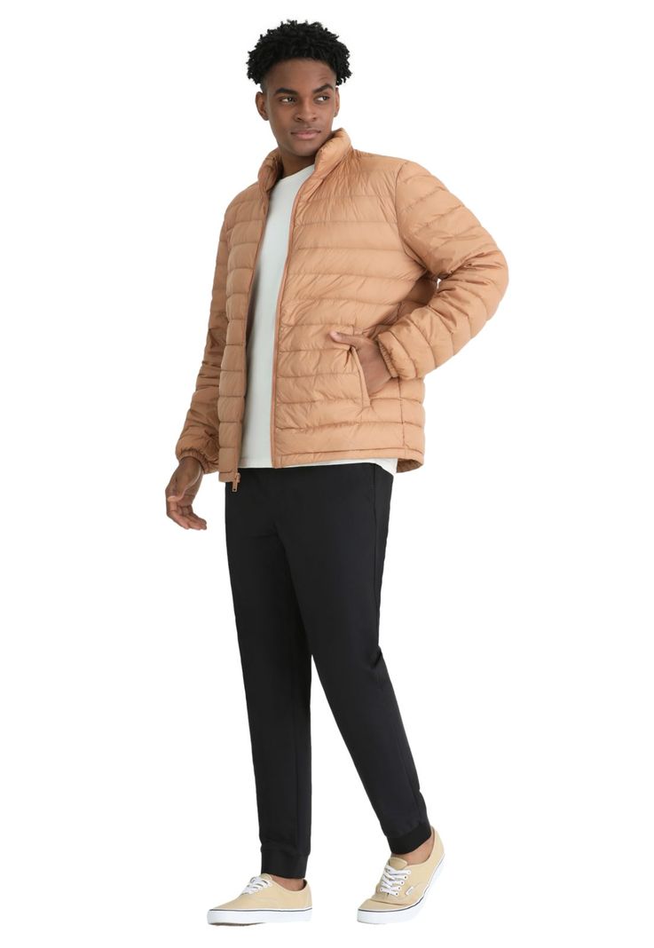 Parka Hombre Packable Regular Fit Caramelo-3