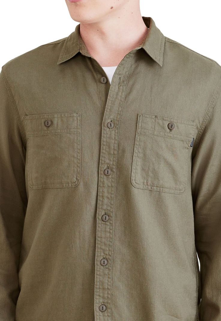 Camisa Hombre Work Regular Fit Verde A0877-0035-1