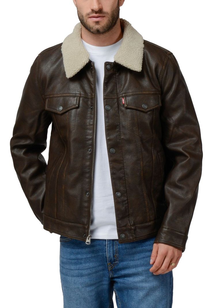 Chaqueta Hombre Trucker Removable Sherpa Café Levis 59491-0484-0