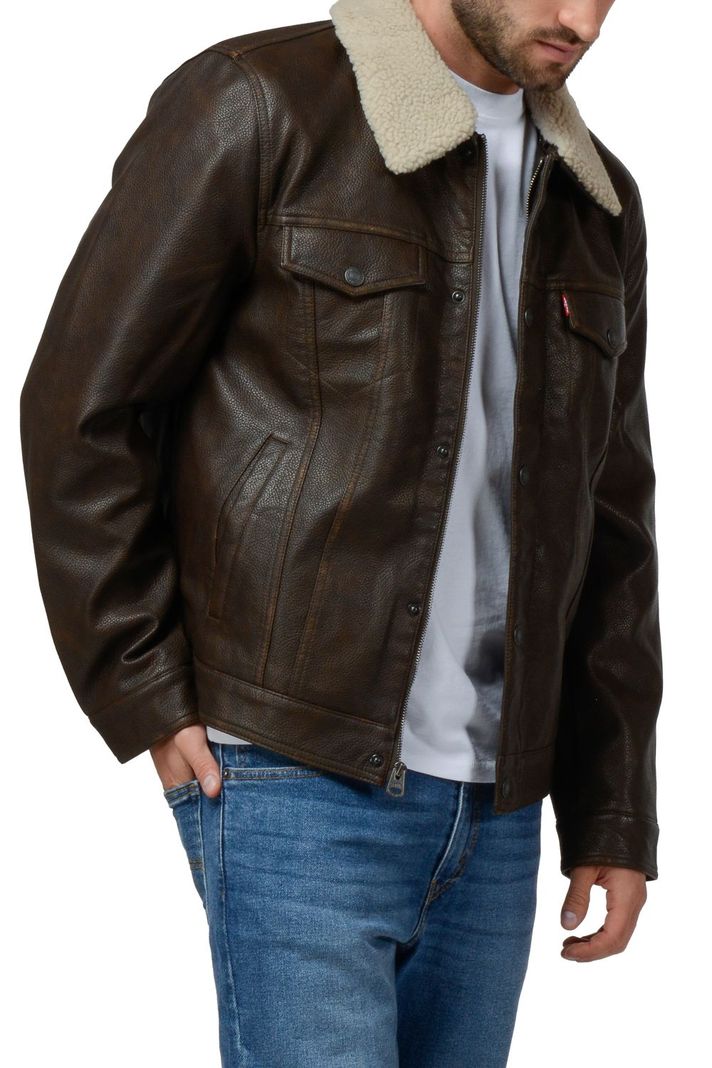 Chaqueta Hombre Trucker Removable Sherpa Café Levis 59491-0484-3