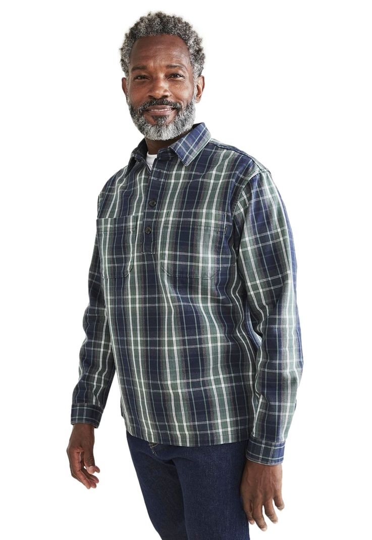 Camisa Hombre Worker Woven Relaxed Fit Verde-0