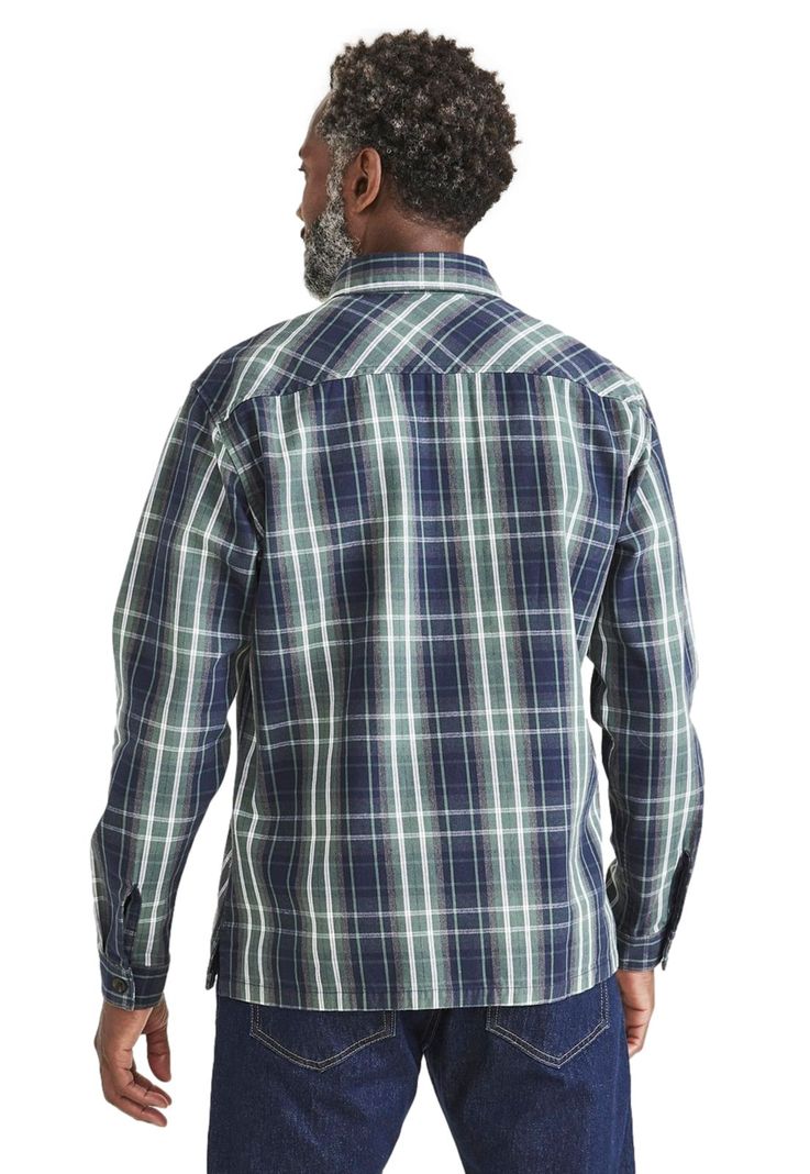 Camisa Hombre Worker Woven Relaxed Fit Verde-2
