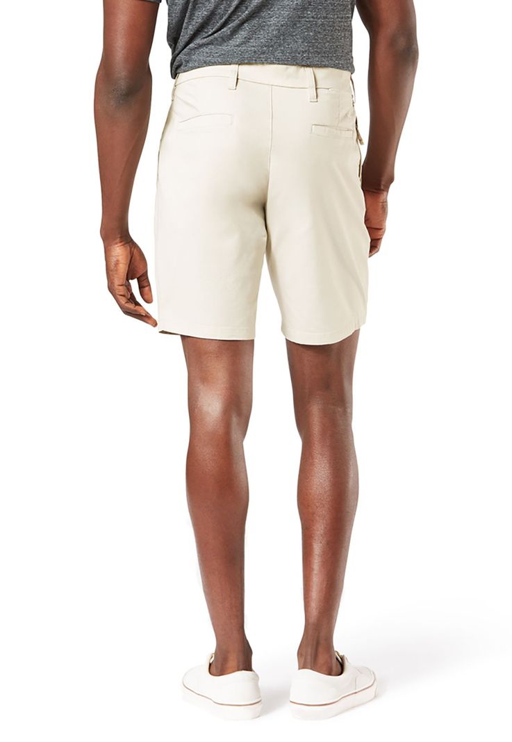 Short Ultimate Solid Straight Fit Porcelain Khaki-2