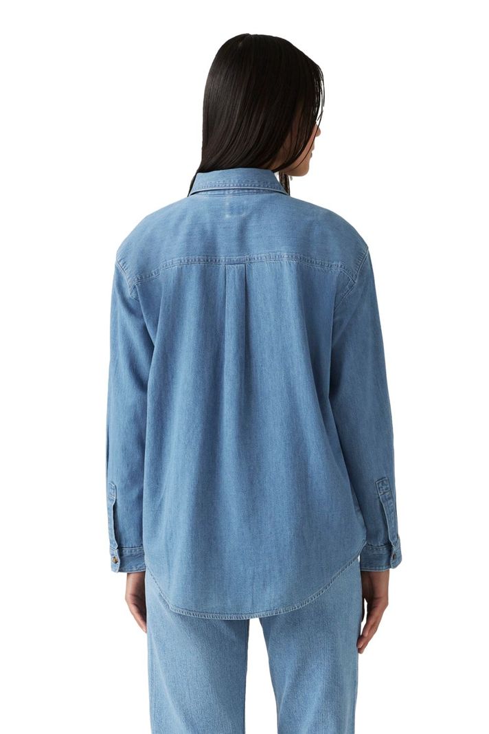Camisa Mujer Iris Non Denim Shirt Celeste Levis 001SS-0003-1