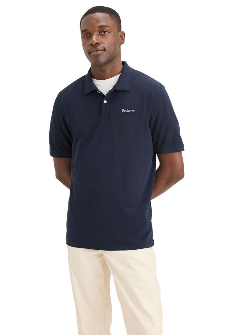 Polera Hombre Polo Slim Fit Azul-0