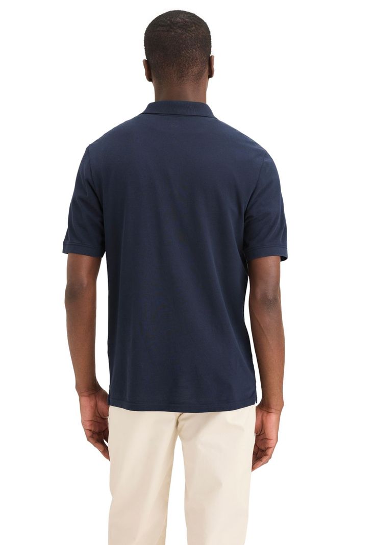 Polera Hombre Polo Slim Fit Azul-2