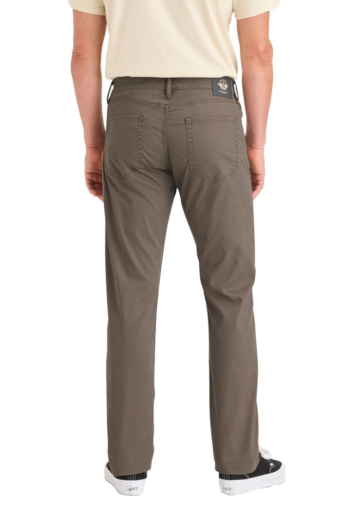 Pantalón Hombre Jean Cut Slim Fit Café-1