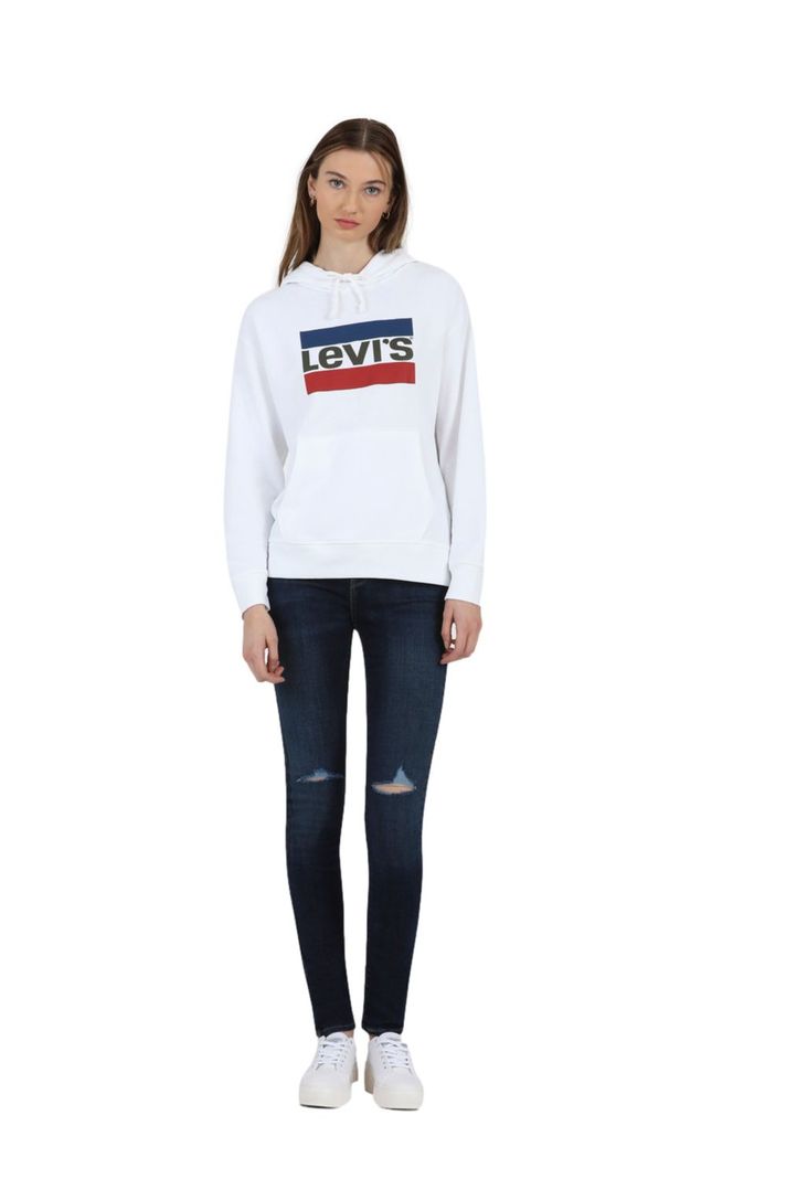 Polerón Mujer con Capucha Blanco Levis 18487-9090-3