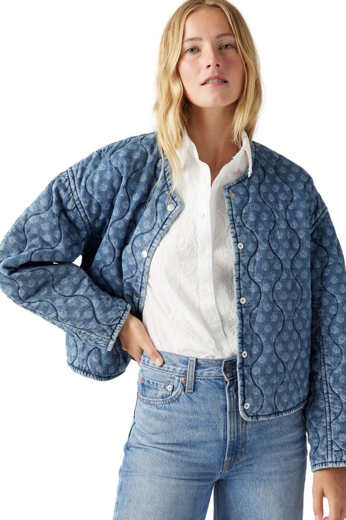 Chaqueta Mujer Rumer Quilted Liner Shrt Celeste Levis 001FR-0004-2