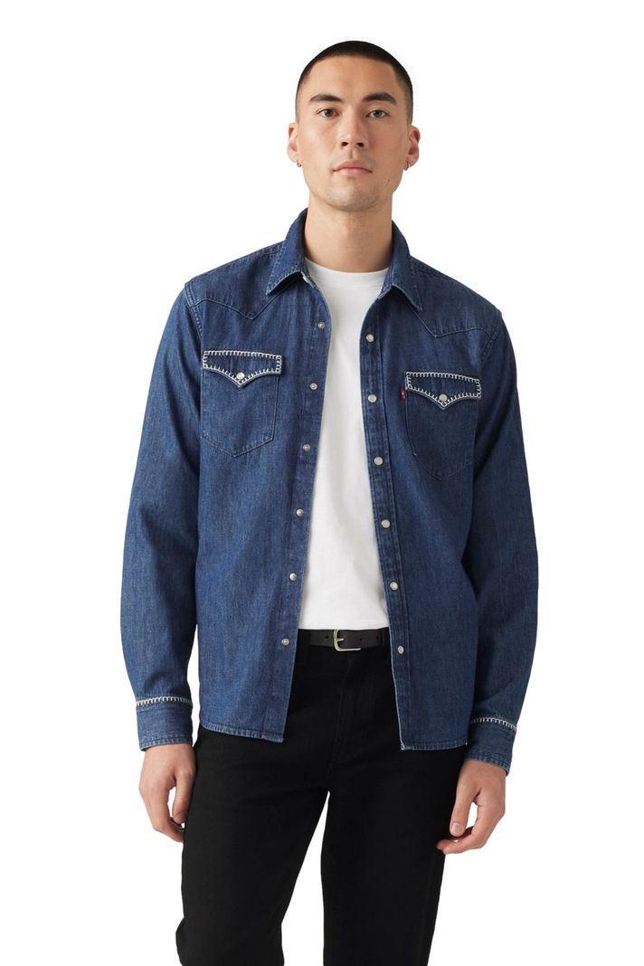 Camisa Hombre Classic Western Straight Azul Levis 85745-0170-0