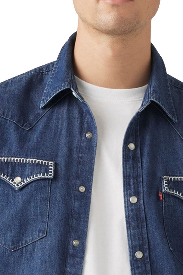 Camisa Hombre Classic Western Straight Azul Levis 85745-0170-2